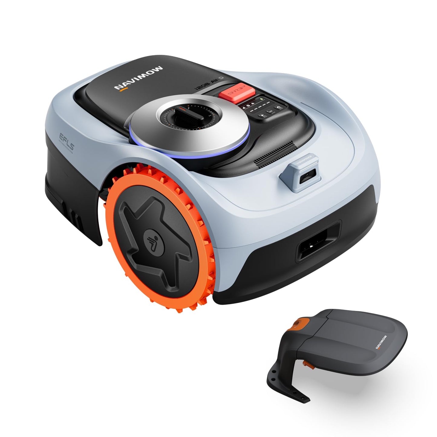 Navimow i208 AWD Mähroboter ohne Begrenzungskabel mit Garage S, 800 m², Allradantrieb, EFLS NRTK + Vision