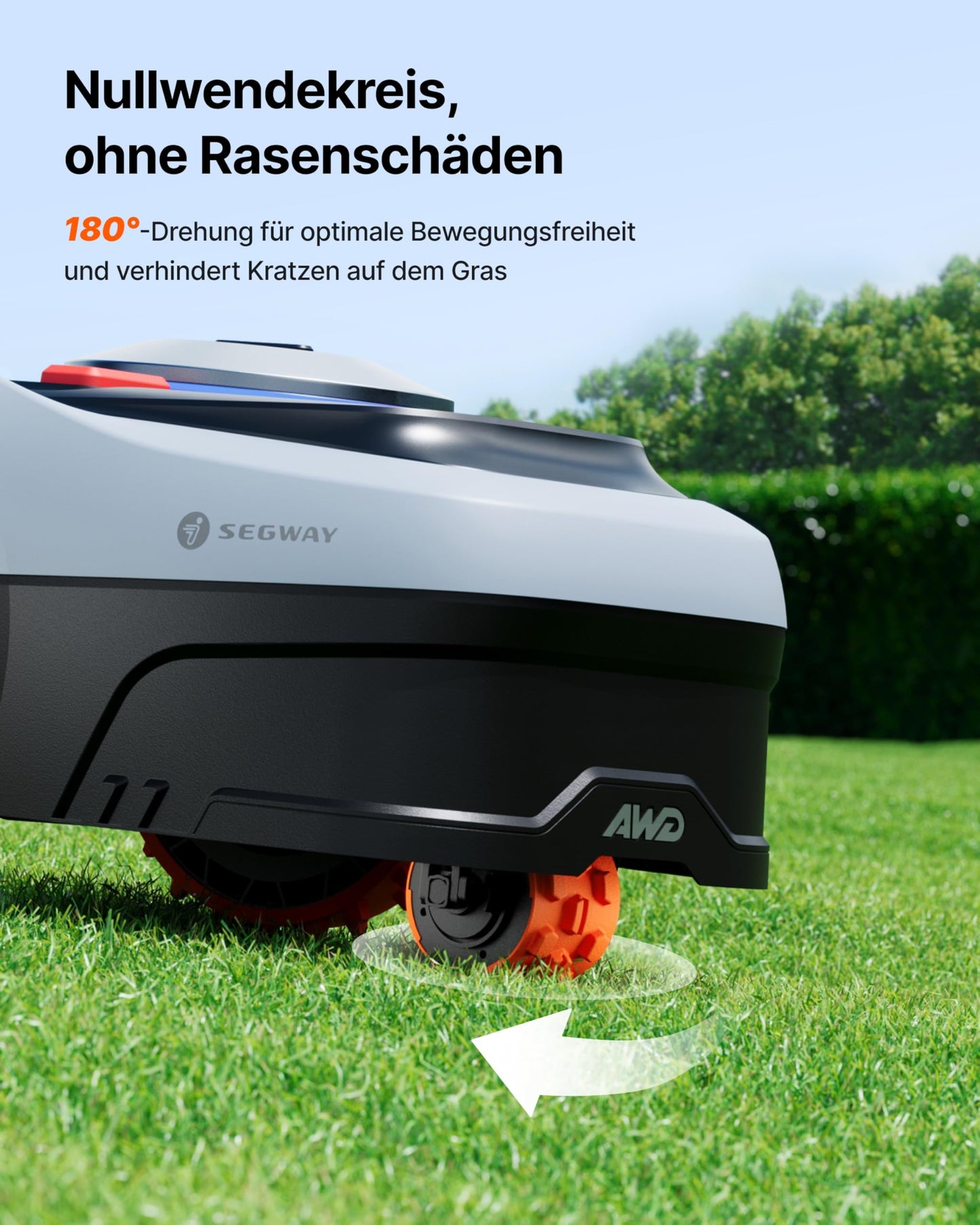 Navimow i208 AWD Mähroboter ohne Begrenzungskabel mit Garage S, 800 m², Allradantrieb, EFLS NRTK + Vision